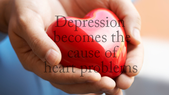 depression bcomes heart prblm