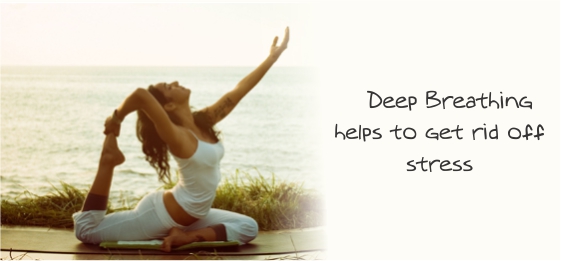 deep breathing helps to get rid off stress