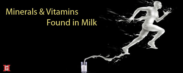 Vitamins and minerals in milk