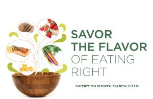 Celebrating Nutrition Month 2016